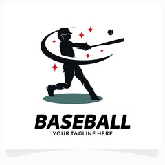 Plakat Baseball Logo Design Template