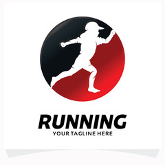 Running Boy Logo Design Template