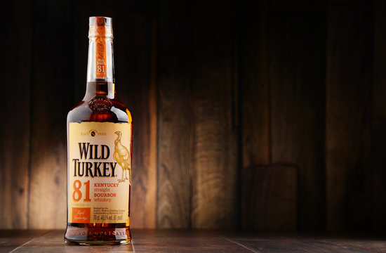 Bottle Of Wild Turkey Kentucky Straight Bourbon Whiskey