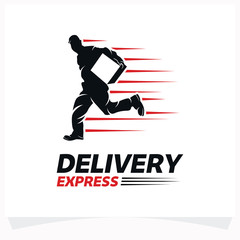 Fototapeta na wymiar Delivery Express Logo Design Template