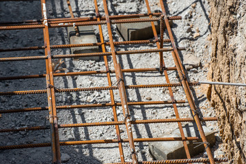 A framework from metal fittings, for the basis of construction of rooms.