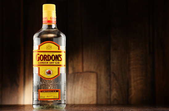 Bottle of Gordon's London Dry gin