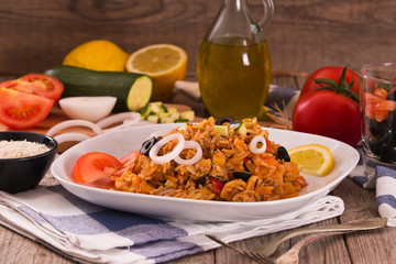 Gyros rice dish.