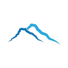 Naklejka na ściany i meble Mountain logo template vector icon