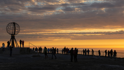 Besucher am Nordkapp