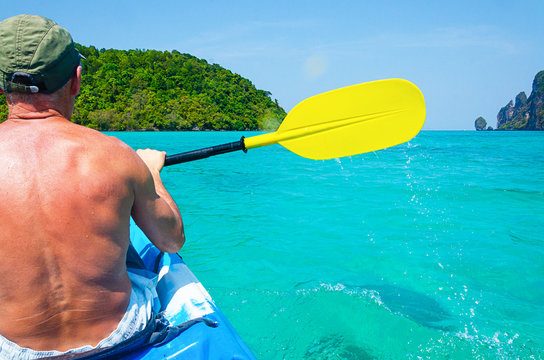 isola tropicale kayak remi