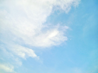 blue sky with white clouds