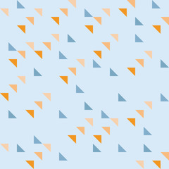 Seamless abstract geometric background. Multicolored triangles. Simple shapes.