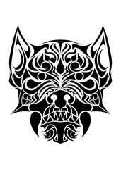 Dog tattoo pattern
