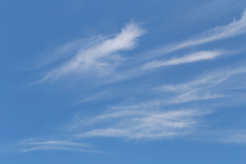 Blue Sky is bright in the daytime and have white clouds.