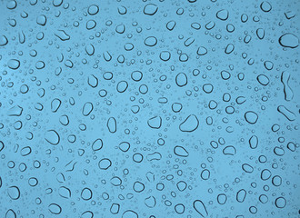Tropfen Hintergrund mit blauer Farbe als Wasser Textur