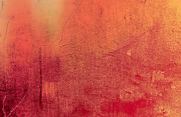 Texture an orange neon wall with patches of light