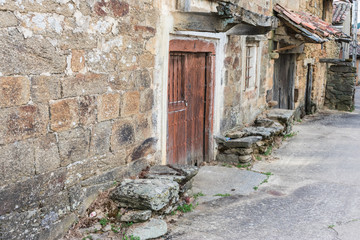 Fototapeta na wymiar typical constructions in south europe village