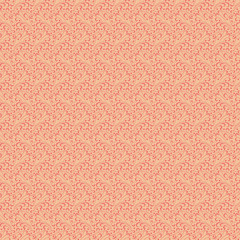 An abstract organic seamless vector pattern in coral colors. Surface print design.