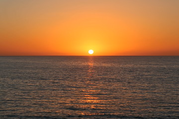 Fototapeta premium Atardecer marino