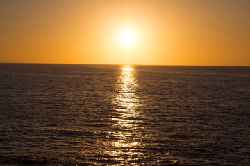 Atardecer marino