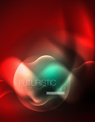 Neon lights vector abstract background