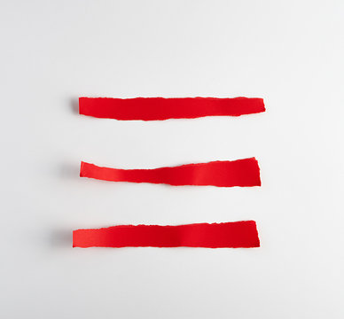 Red Torn Tissue Paper Strips Isolated White Background Small Pieces Stock  Photo by ©Oksana6299956 412526830