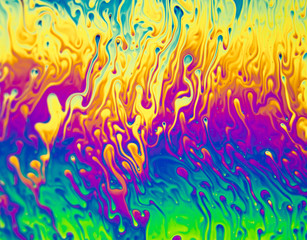 Psychedelic background. Universe of Flowers. Concept Art Design. Multicolored background. Abstract pattern.