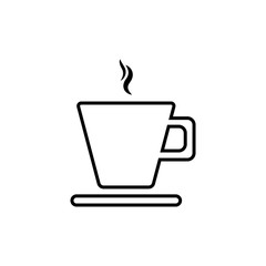 hot drink icon outline vector