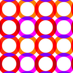 Geometric background vector illustration. Colorful Decorative graphic pattern made of circles. Seamless pattern
