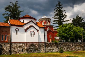 Medieval monastery Zica in Serbia built in 13th century