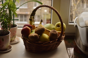 Fruits in a basket