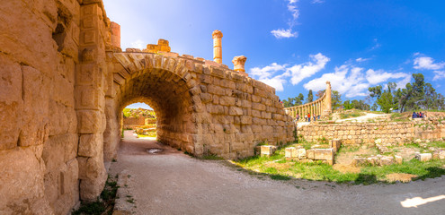 Ancient and roman ruins of Jerash (Gerasa), Jordan.