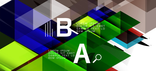 Colorful repeating triangles modern geometric in contemporary style on white background. Abstract geometric shape. Modern stylish texture