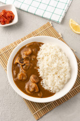 seafood curry japan with rice