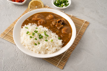 seafood curry japan with rice