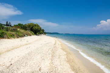 Fototapeta na wymiar Aegean sea – Greece - Polychrono Beach