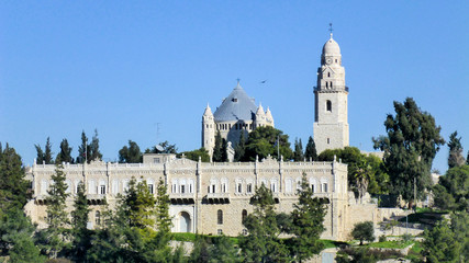 Fototapeta na wymiar Church of the Assumption of the Virgin. Jerusalem, Israel
