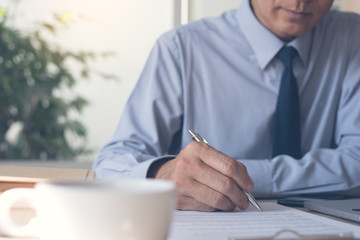 Businessman working