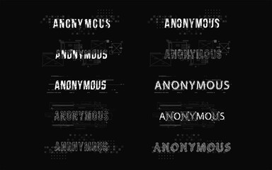 Anonymous. Conceptual Layout with HUD elements for print and web. Lettering with futuristic user interface elements.