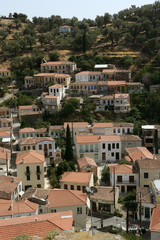 Greece island of Lesbos village