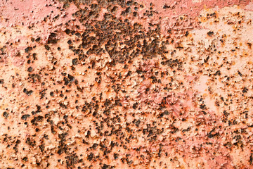 Rusty metal background with streaks of rust. Rust stains. The metal surface rusted spots.metal rust...