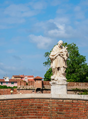 Obraz premium Canal in Venezia Nuova, Livorno, Tuscany, Italy