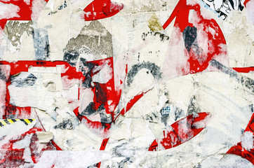 Poster Board Texture - peeled off posters