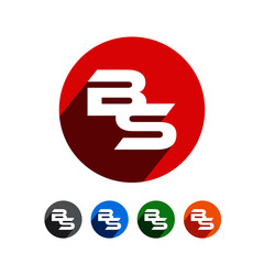 Fototapeta premium BS Letter Circle Shape Logo