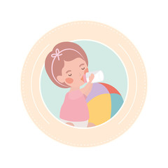 cute baby playing avatar character