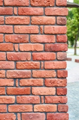 brick wall corner edge