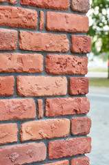brick wall corner edge