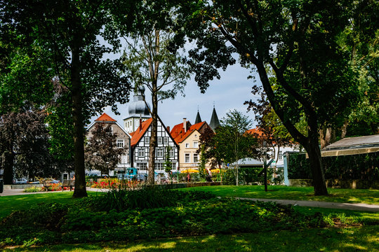 Historic city center and park in Lippstadt