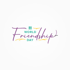 Friendship Day Logo Vector Design Template