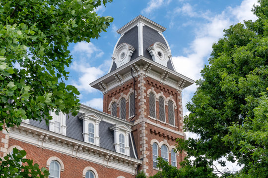 University Hall On Campus Of University Of Arkansas