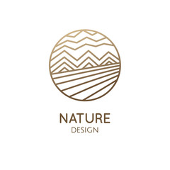 Logo mountain landscape