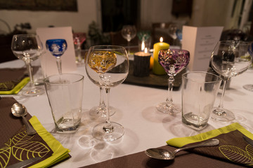 dressage de table - reception diner