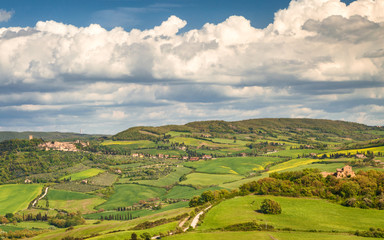 Fototapeta na wymiar Landscape near Montepulciano town in Tuscany region of Italy, Europe.
