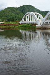image of The Tha Chomphu Railway Bridge or White Bridge
